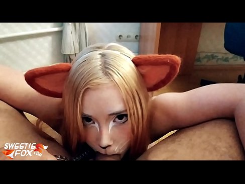 ❤️ Kitsune ngulu kontol lan cum ing dheweke tutuk ❤ Porno ing kita  ️❤